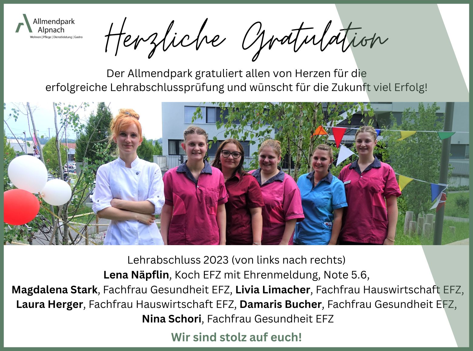 Herzliche Gratulation!!